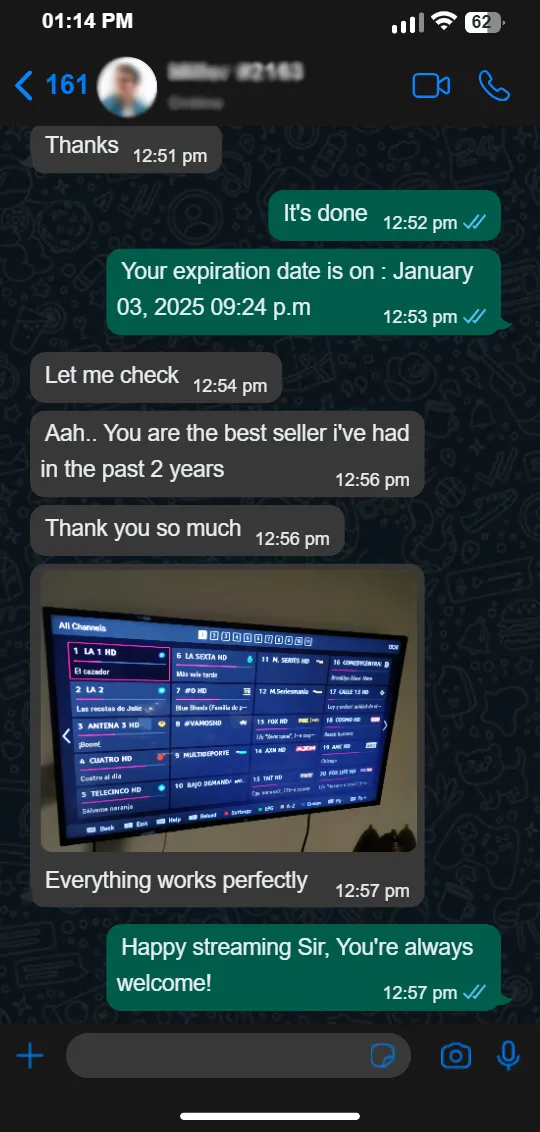IPTV Gold customer experience - Gold IPTV testimonial